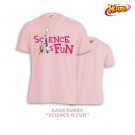 Kaos Kuark Science is Fun (Pink) Anak